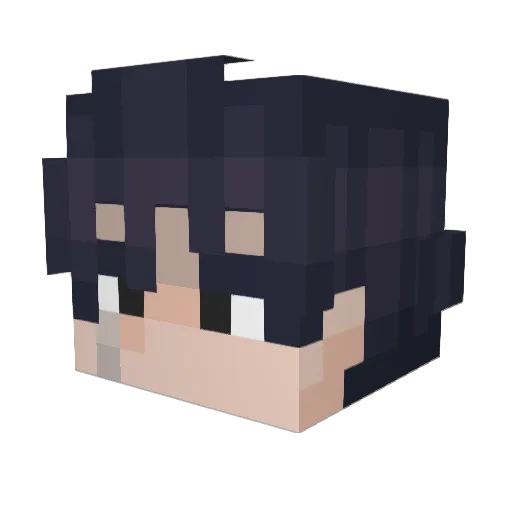 Xervytal18 Minecraft avatar head, 3D render