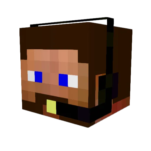 Xerxes159 Minecraft avatar head, 3D render