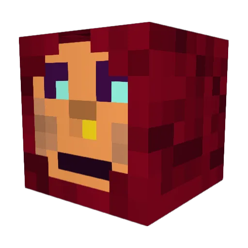 Xerxes_2 Minecraft avatar head, 3D render