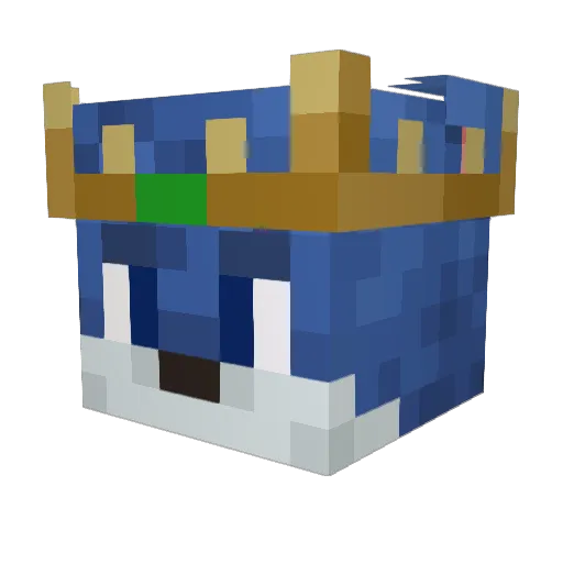 Xeryadon Minecraft avatar head, 3D render