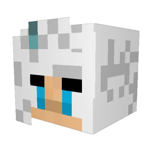 Xesenna Minecraft avatar head, 3D render