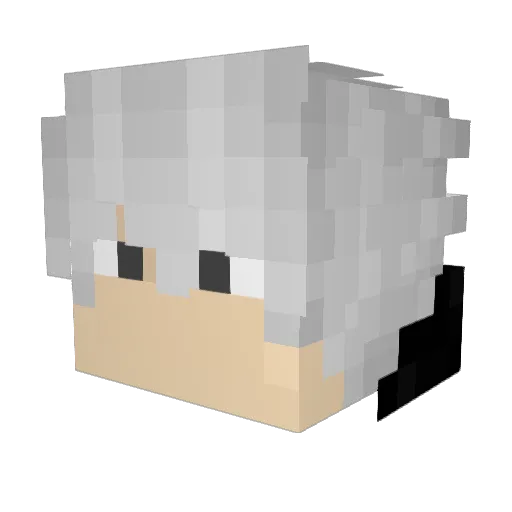 Xesh23 Minecraft avatar head, 3D render