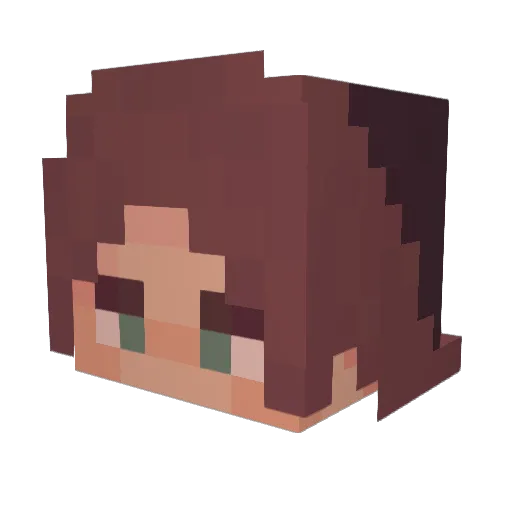 Xesis Minecraft avatar head, 3D render