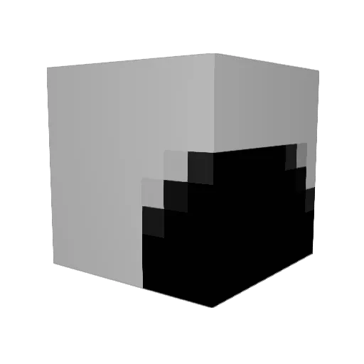 Xestiny Minecraft avatar head, 3D render
