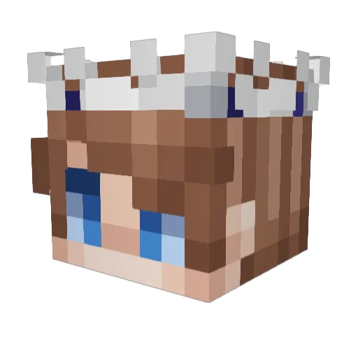 Xesyss Minecraft avatar head, 3D render