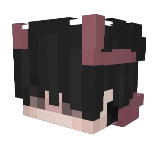 XetholFLOP Minecraft avatar head, 3D render