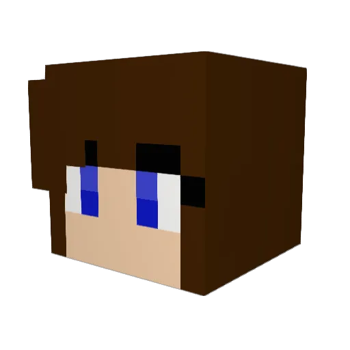 Xethus Minecraft avatar head, 3D render