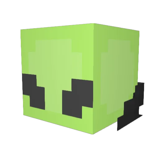 Xetioc Minecraft avatar head, 3D render