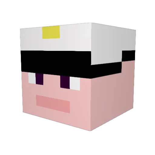 Xetoxyc Minecraft avatar head, 3D render