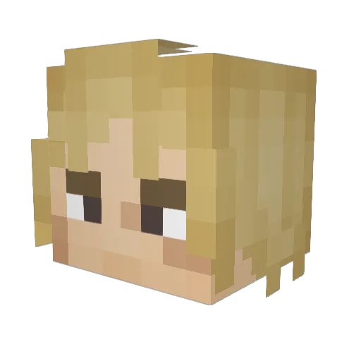 Xeuus12 Minecraft avatar head, 3D render