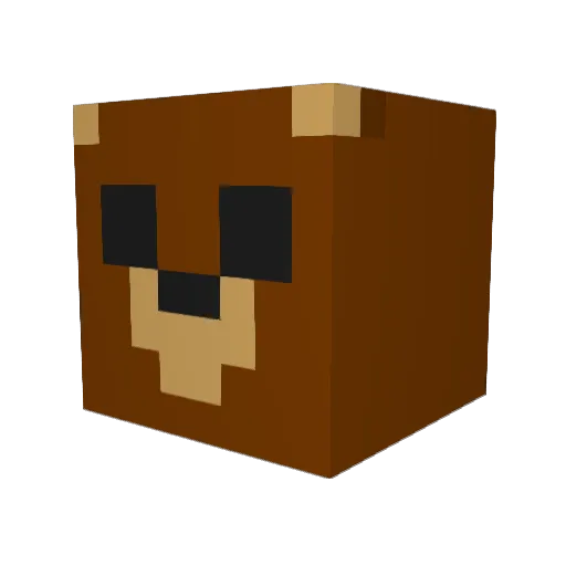 Xevioz Minecraft avatar head, 3D render