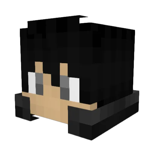 Xevo710 Minecraft avatar head, 3D render
