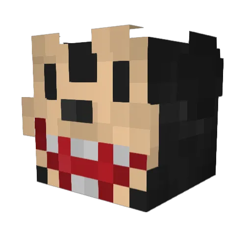 XevroXV Minecraft avatar head, 3D render