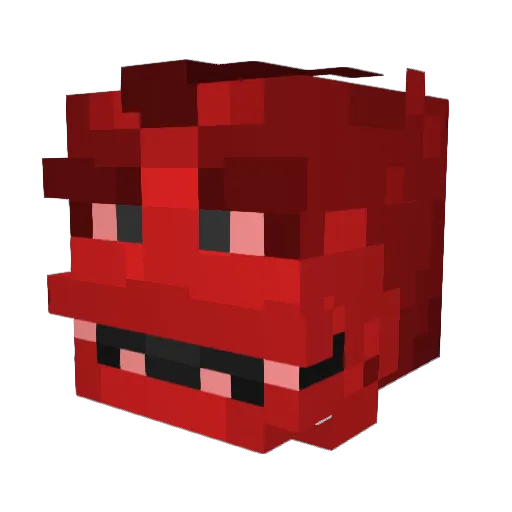 Xewento Minecraft avatar head, 3D render