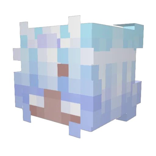 Xeyfo Minecraft avatar head, 3D render