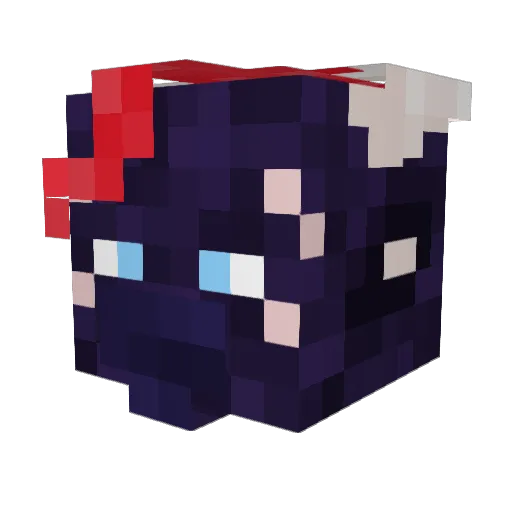 Xeynan Minecraft avatar head, 3D render