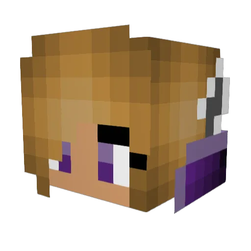 Xezatanor Minecraft avatar head, 3D render