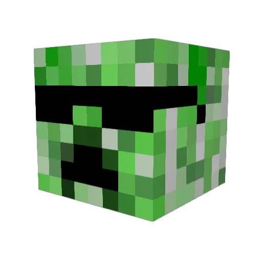 Xezerr Minecraft avatar head, 3D render