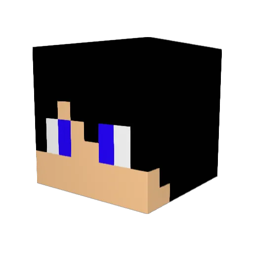 XfarisGamerX Minecraft avatar head, 3D render
