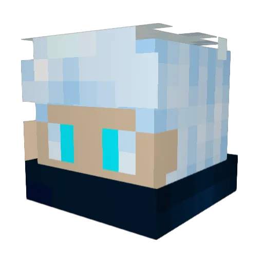 Xfire17 Minecraft avatar head, 3D render