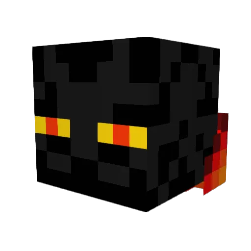 Xflame101 Minecraft avatar head, 3D render