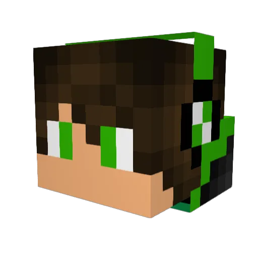 XfrakillerX Minecraft avatar head, 3D render