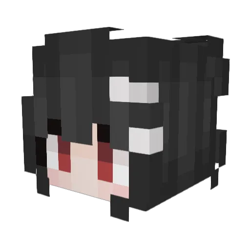 Xftx_awa_ Minecraft avatar head, 3D render