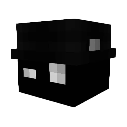 Xfty_ Minecraft avatar head, 3D render