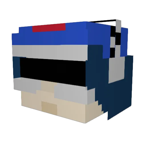 XgamerVR2 Minecraft avatar head, 3D render