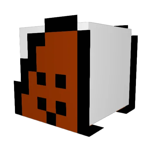 Xgames_Seb Minecraft avatar head, 3D render