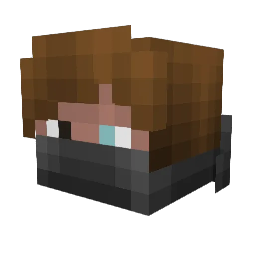 XgenHero Minecraft avatar head, 3D render