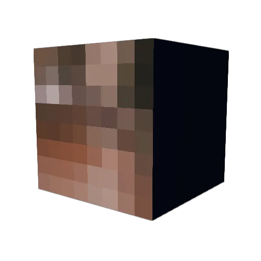 Xgrm_ Minecraft avatar head, 3D render