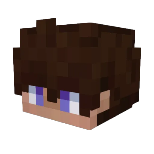 Xhaelen Minecraft avatar head, 3D render