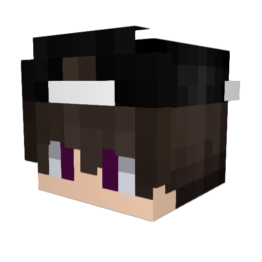 Xhakay Minecraft avatar head, 3D render