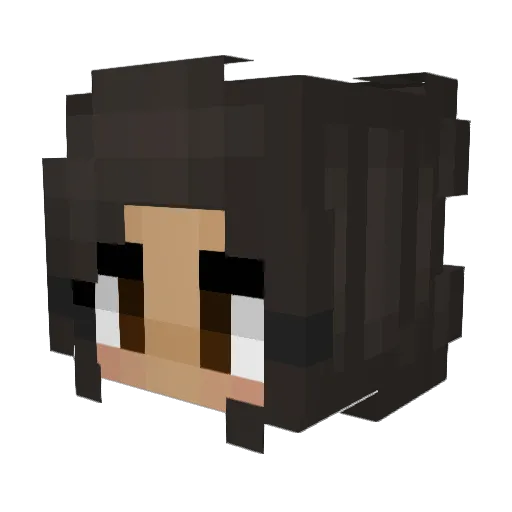 XhaleyyX Minecraft avatar head, 3D render