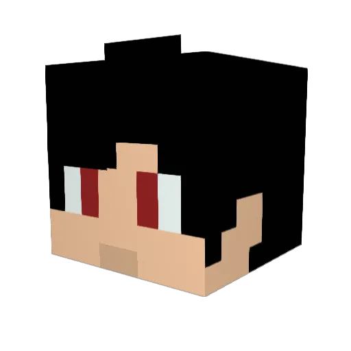 Xhalliun Minecraft avatar head, 3D render