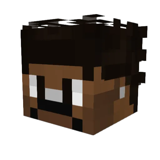 Xharly77 Minecraft avatar head, 3D render