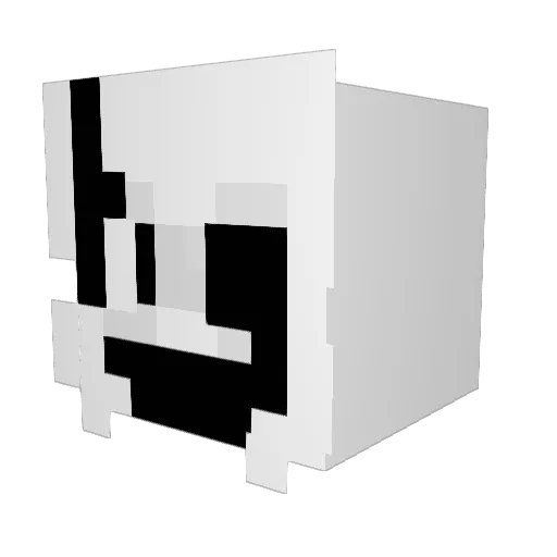 Xheotris Minecraft avatar head, 3D render
