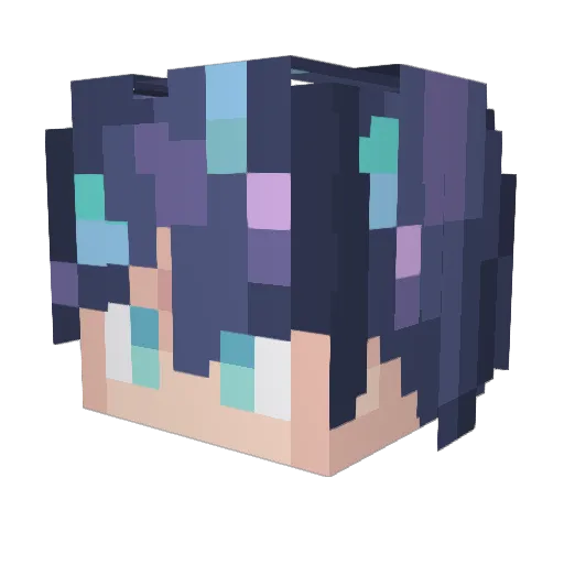 Xhhhh Minecraft avatar head, 3D render