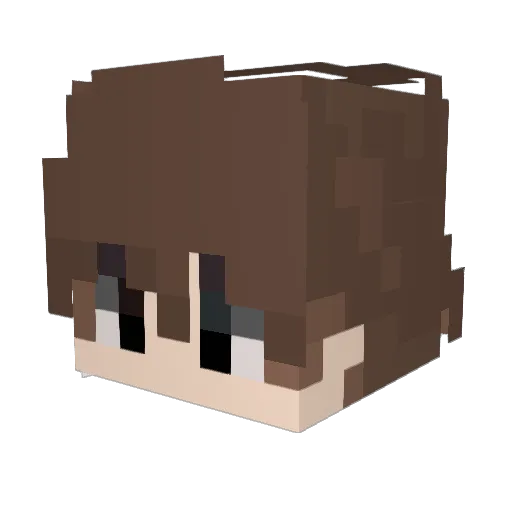Xhioo_0 Minecraft avatar head, 3D render