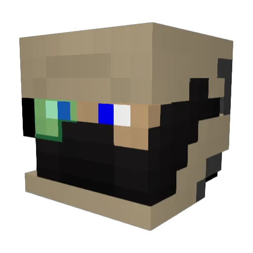 Xho412 Minecraft avatar head, 3D render