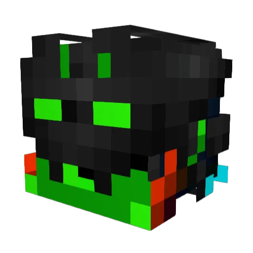 Xhord Minecraft avatar head, 3D render