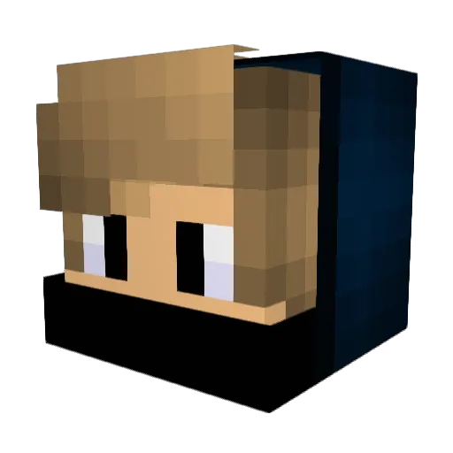 Xhyrox_ Minecraft avatar head, 3D render