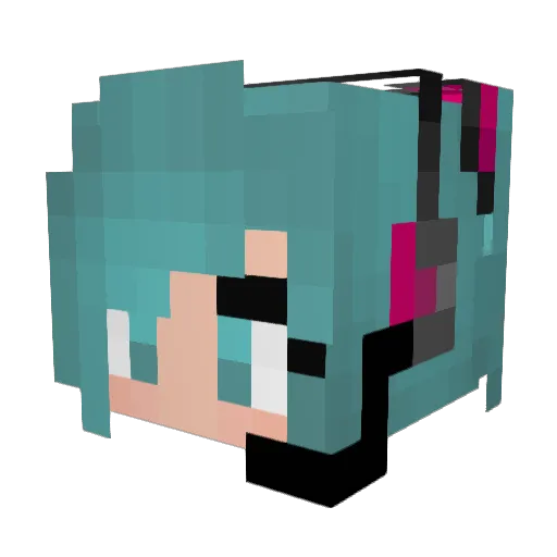 XiAoYu114 Minecraft avatar head, 3D render