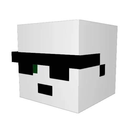 XiJingPing88 Minecraft avatar head, 3D render