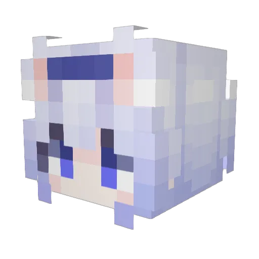XiNYUE_IO Minecraft avatar head, 3D render