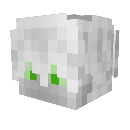 XiTieShiZ Minecraft avatar head, 3D render