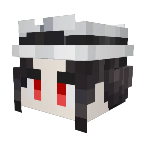 XiYifen Minecraft avatar head, 3D render