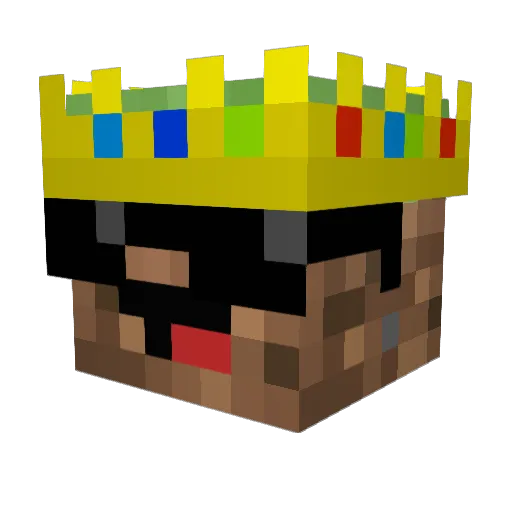 Xi_Johnpong Minecraft avatar head, 3D render