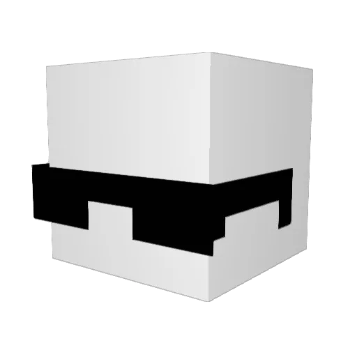 Xia0HAo Minecraft avatar head, 3D render